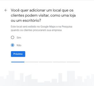 Google Meu Negócio endereço