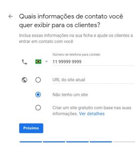 Google Meu Negócio informacoes