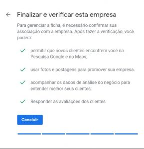 Google Meu Negócio verificar